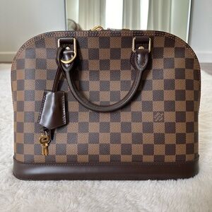 Louis Vuitton Brown Checkered Handbag
